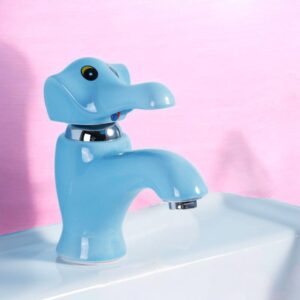Fun Hot & Cold Elephant Faucet- Blue