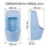 Kids Urinal Blue