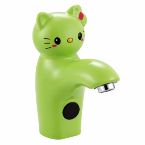 Green Kids Cat Sensor Faucet – Automatic Ceramic Wash Basin Tap for Bathrooms