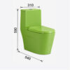 Kids Green Toilet Seat Daimention