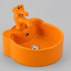 Orange Kids Table Top Wash Basin Model 209 Ceramic Art Basin