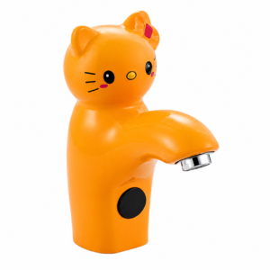 Orange Kids Cat Sensor Faucet – Automatic Ceramic Wash Basin Tap for Bathrooms