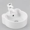 White Kids Table Top Wash Basin Model 209 Ceramic Art Basin for Schools and Daycare Centres