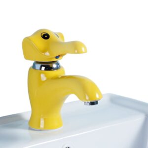 Fun Hot & Cold Elephant Faucet-Yellow