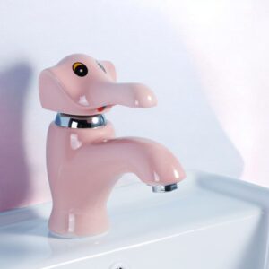 Fun Hot & Cold Elephant Faucet-Pink