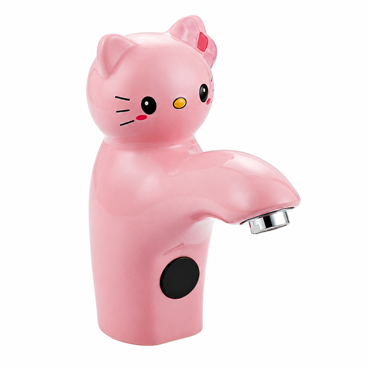 Pink Kids Cat Sensor Faucet – Automatic Ceramic Wash Basin Tap for Bathrooms