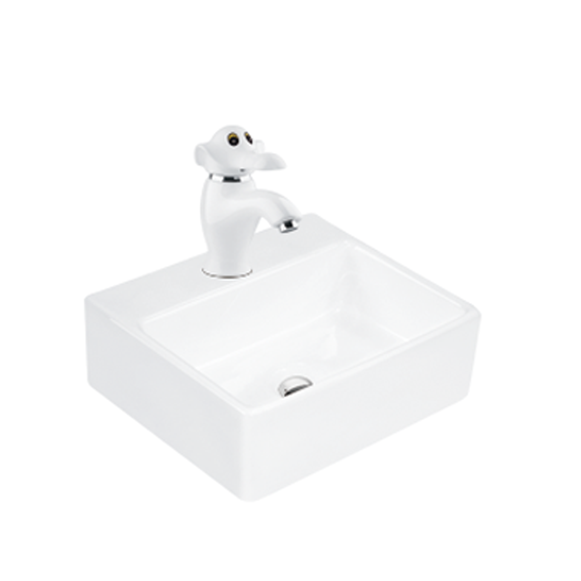 Kids Table Top Basin 208 White - Image 1