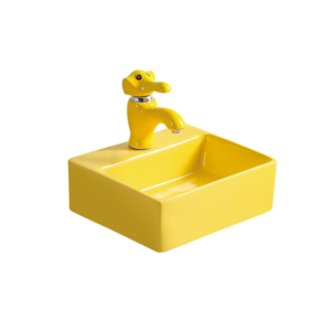 Kids Table Top Basin 208 Yellow