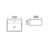 Kids Table Top Basin 208 Blue - Thumbnail Image 2
